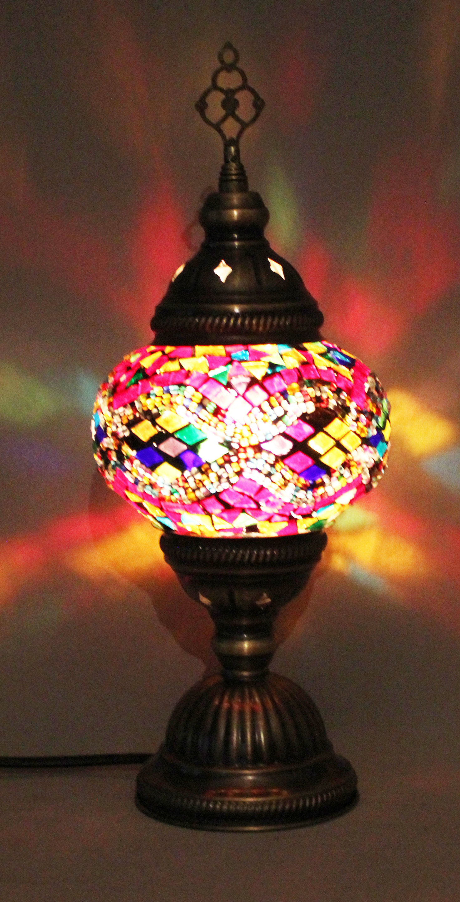 Mosaic Standing Table Lamp Size 3 Turkish Lamp Wholesaler